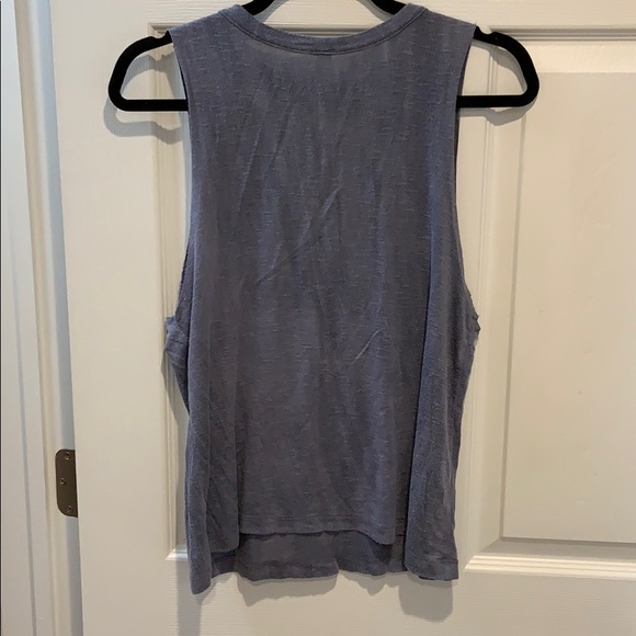 Blue open neck top - Picture 2 of 3